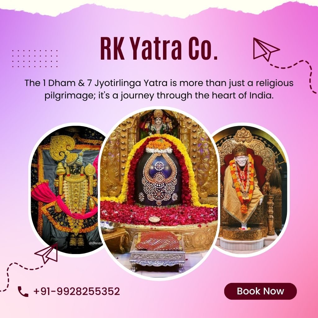 1 Dham & 7 Jotirlinga Group Tour 2025