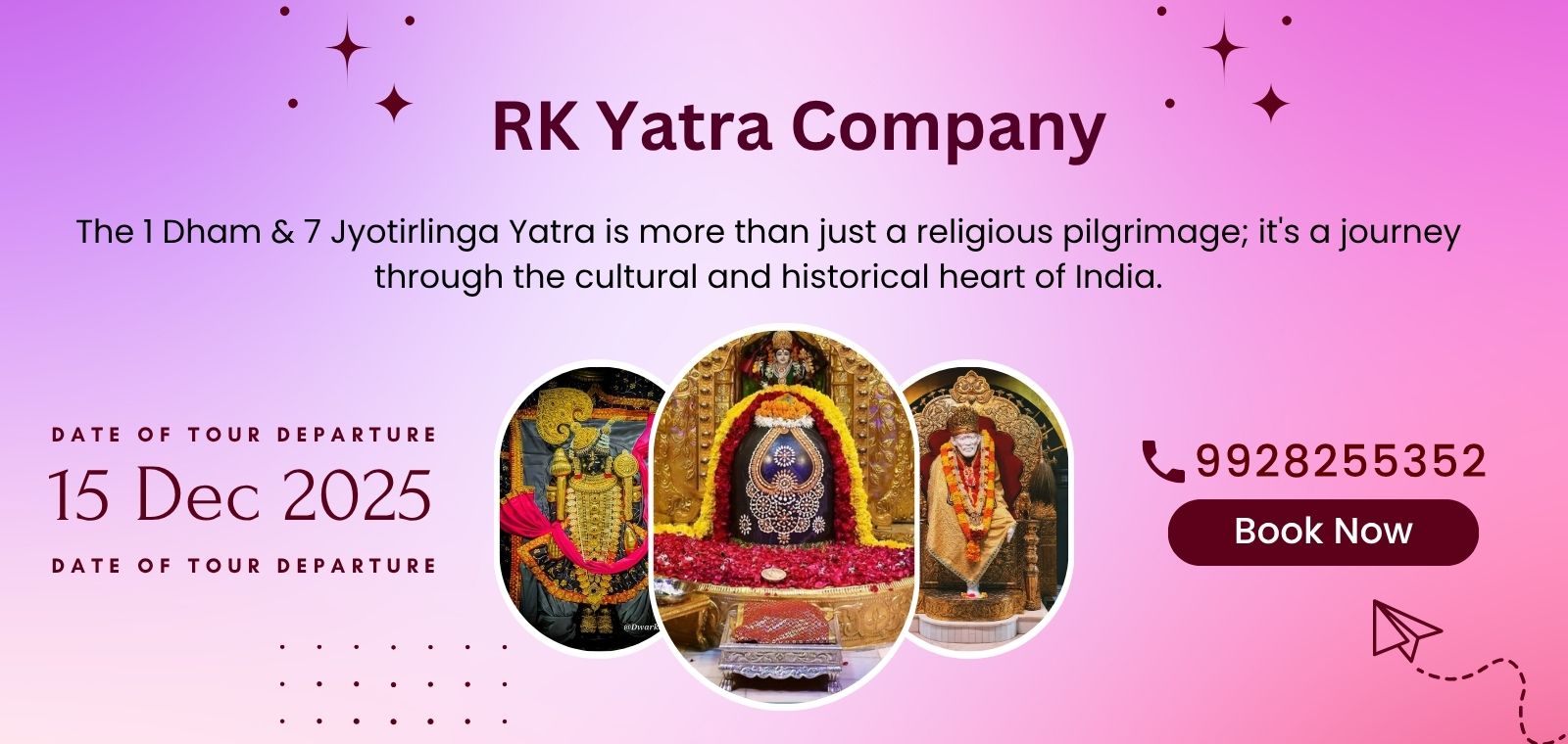 1 Dham & 7 Jyotirlinga 2025