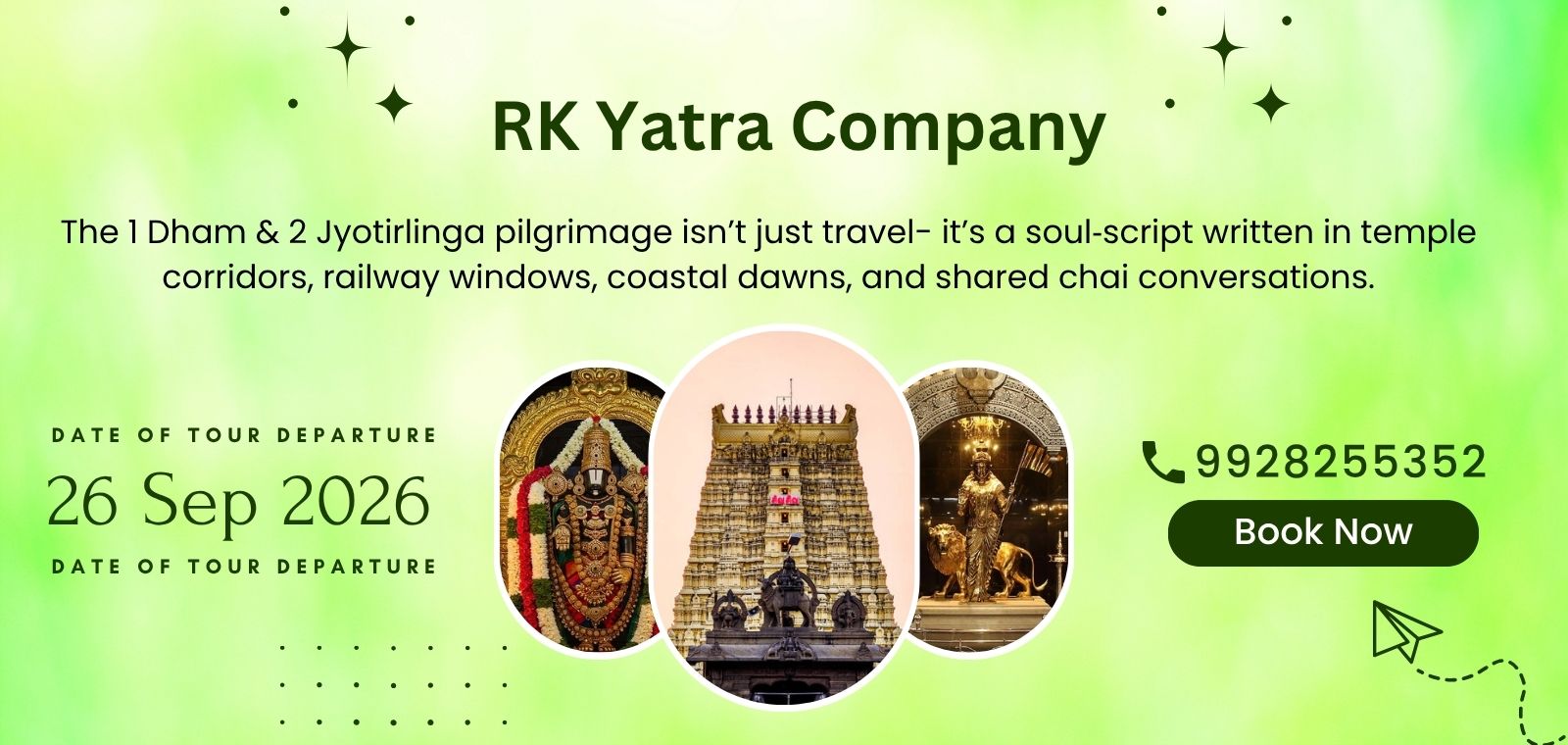 1 Dham & 2 Jyotirlinga 2026