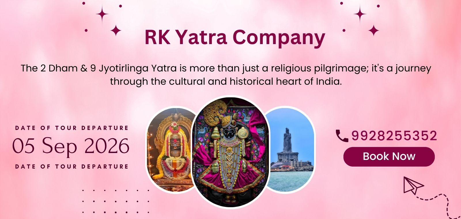 2 Dham & 9 Jyotirlinga